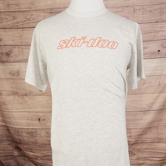 Ski-Doo Racing Ski Doo Snowmobiles Logo Winter Sports T-Shirt Size L Grey New! - Picture 2 of 7